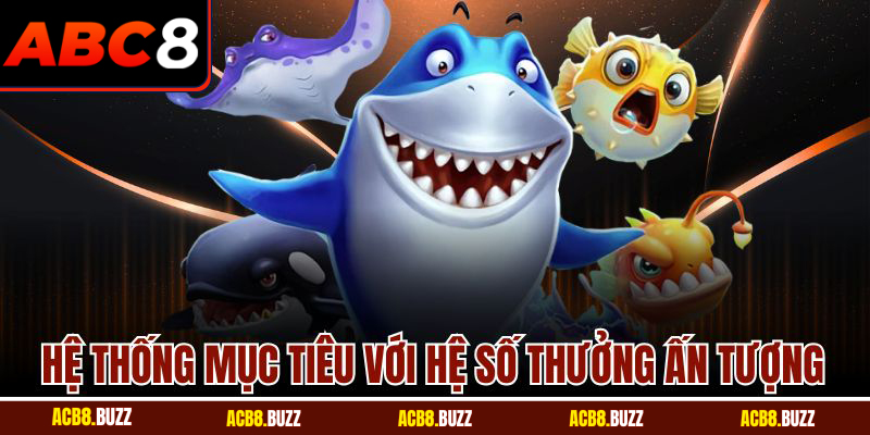 Bắn Cá Long Vương ABC8 - Săn Thưởng Dễ Dàng Và Hấp Dẫn 6 Hệ thống mục tiêu với hệ số thưởng ấn tượng